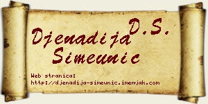 Đenadija Simeunić vizit kartica